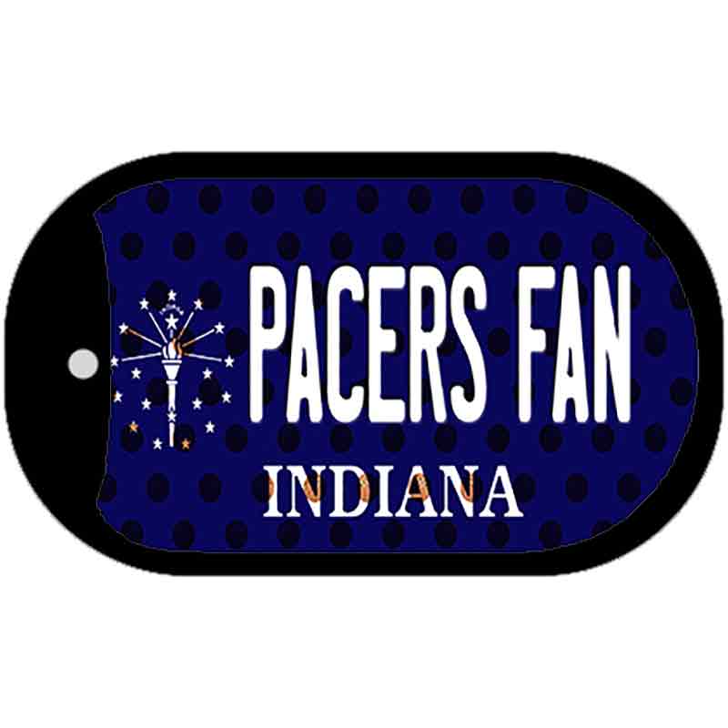 Pacers Fan Indiana Novelty Metal Dog Tag Necklace DT-10858