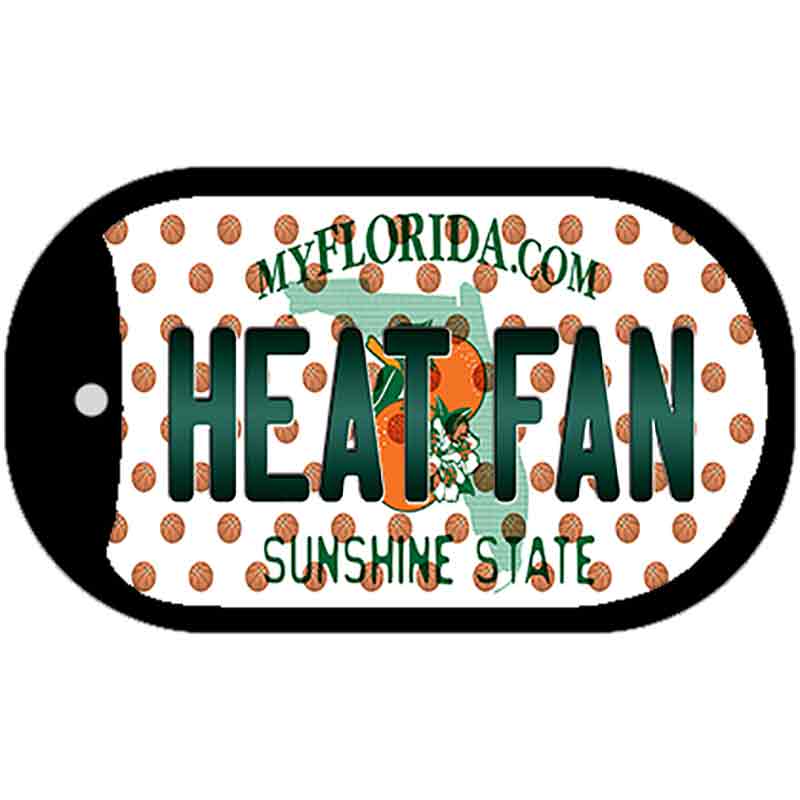 Heat Fan Florida Novelty Metal Dog Tag Necklace DT-10862