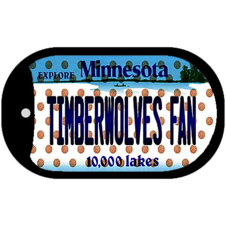 Timberwolves Fan Minnesota Novelty Metal Dog Tag Necklace DT-10864