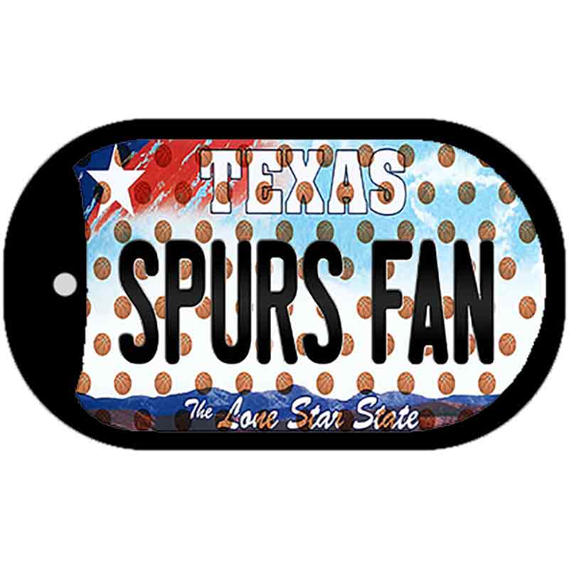 Spurs Fan Texas Novelty Metal Dog Tag Necklace DT-10874