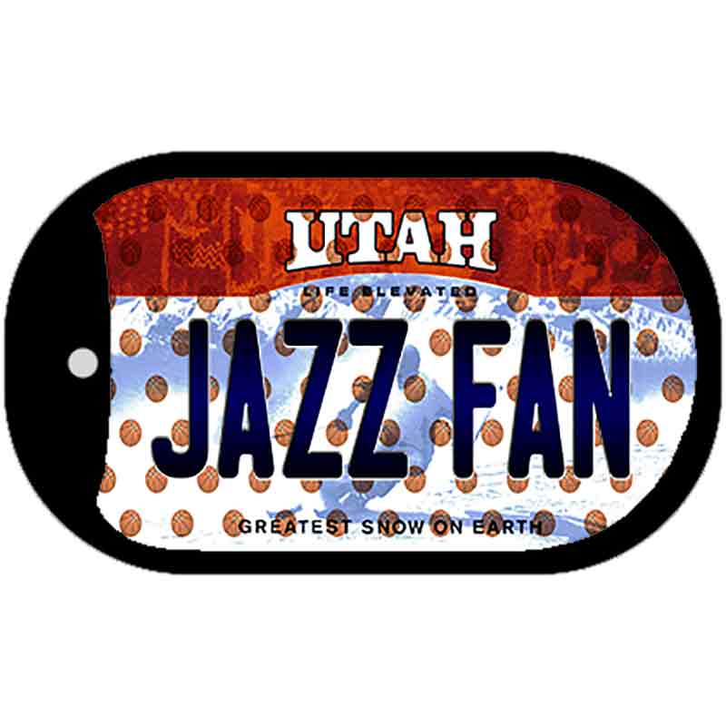 Jazz Fan Utah Novelty Metal Dog Tag Necklace DT-10876