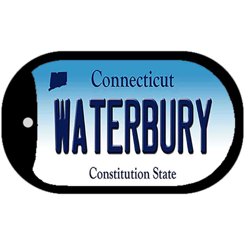 Waterbury Connecticut Novelty Metal Dog Tag Necklace DT-10898