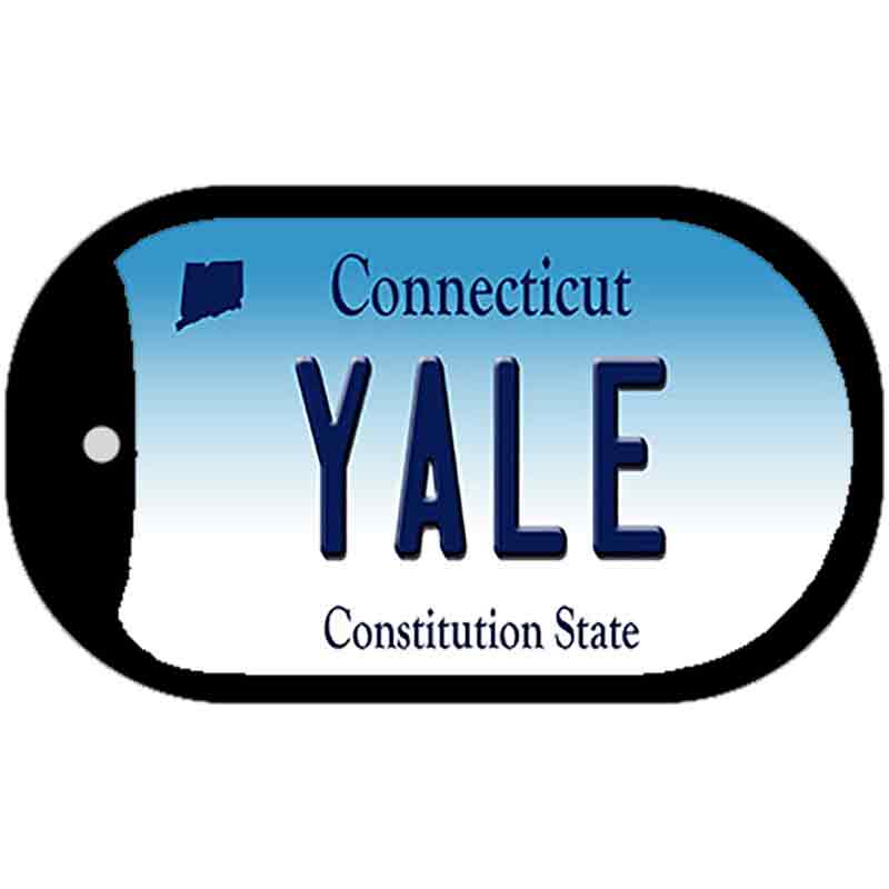 Yale Connecticut Novelty Metal Dog Tag Necklace DT-10899