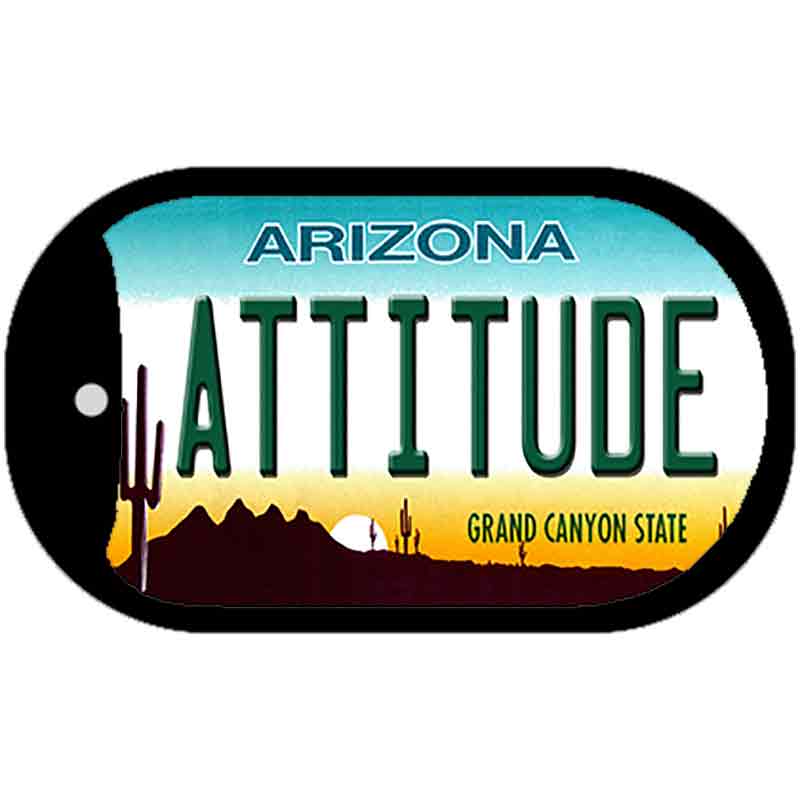 Attitude Arizona Novelty Metal Dog Tag Necklace DT-1089