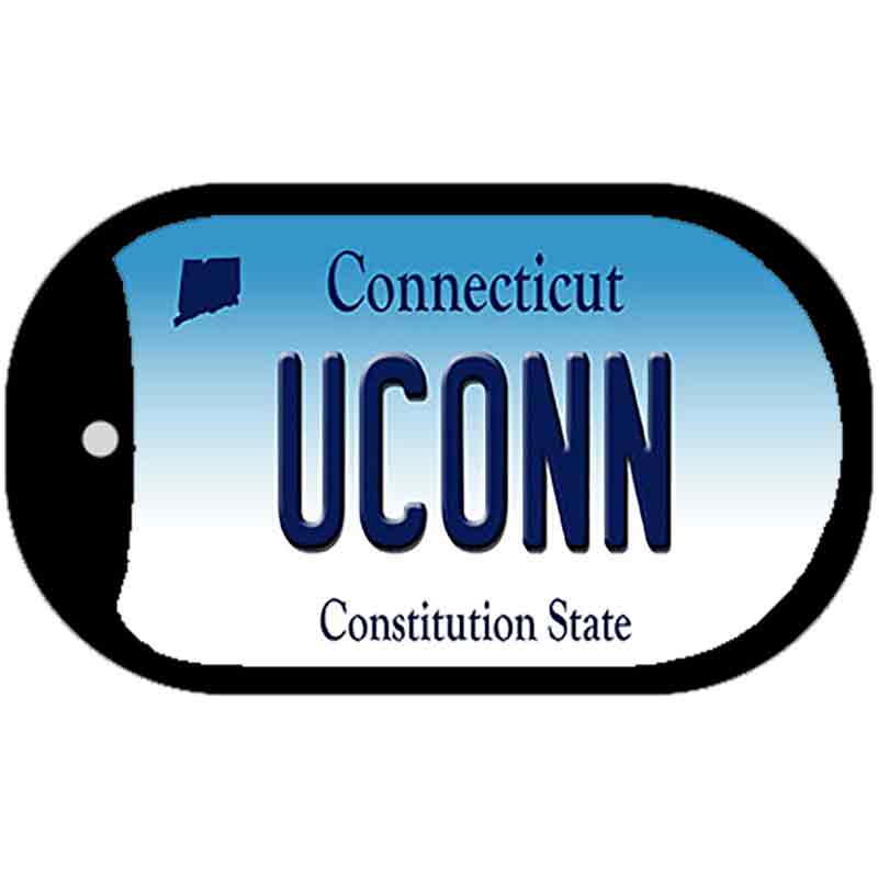 Uconn Connecticut Novelty Metal Dog Tag Necklace DT-10901