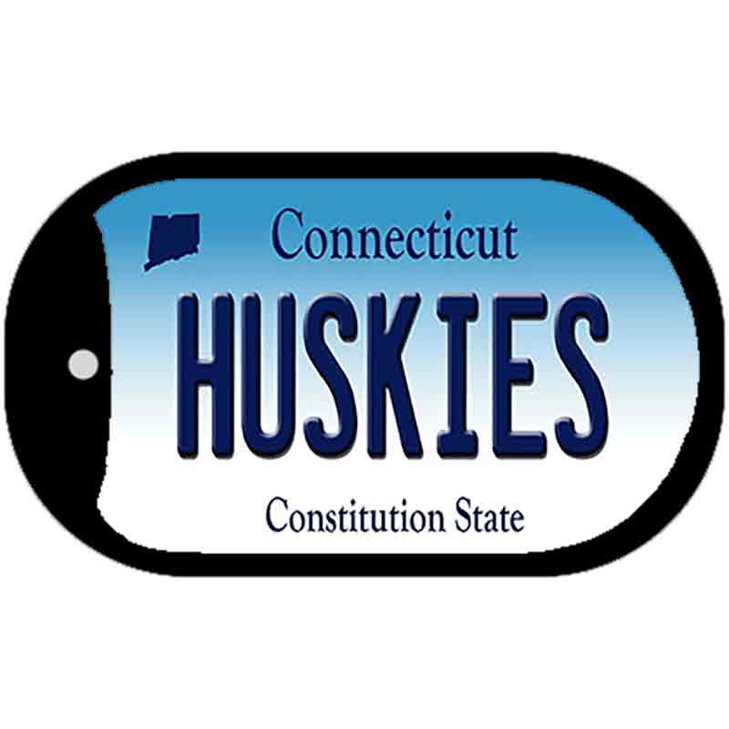 Huskies Connecticut Novelty Metal Dog Tag Necklace DT-10902