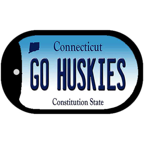 Go Huskies Connecticut Novelty Metal Dog Tag Necklace DT-10903