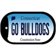 Go Bulldogs Connecticut Novelty Metal Dog Tag Necklace DT-10904