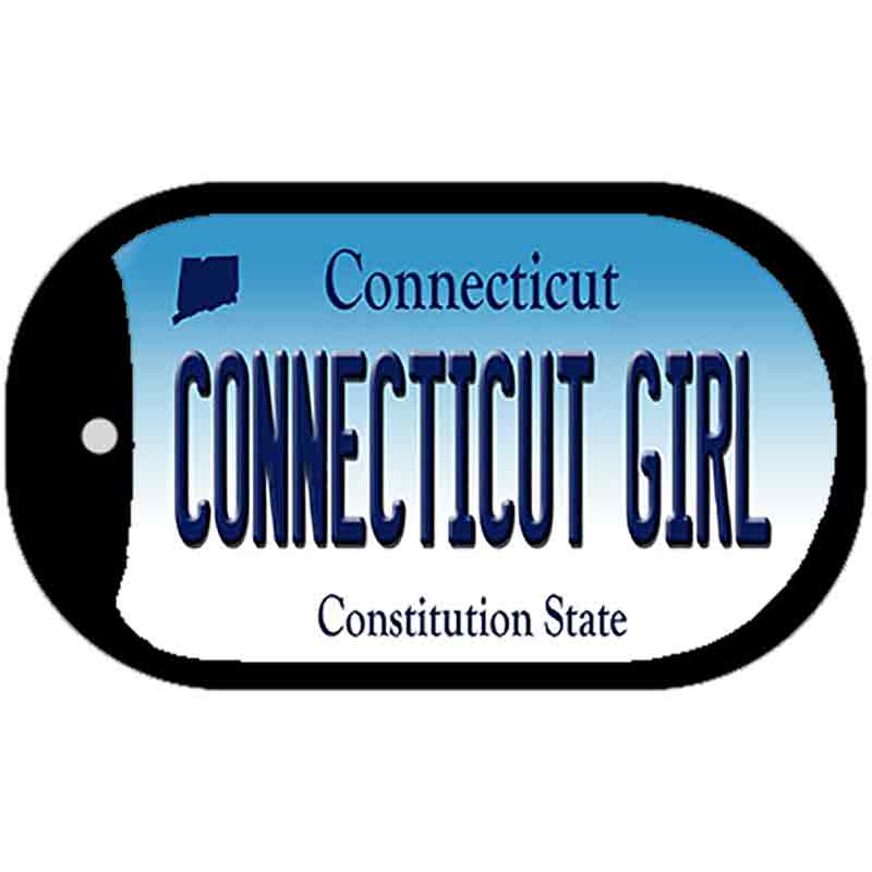 Connecticut Girl Novelty Metal Dog Tag Necklace DT-10908