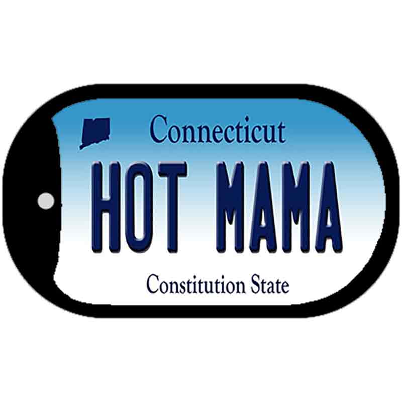 Hot Mama Connecticut Novelty Metal Dog Tag Necklace DT-10910