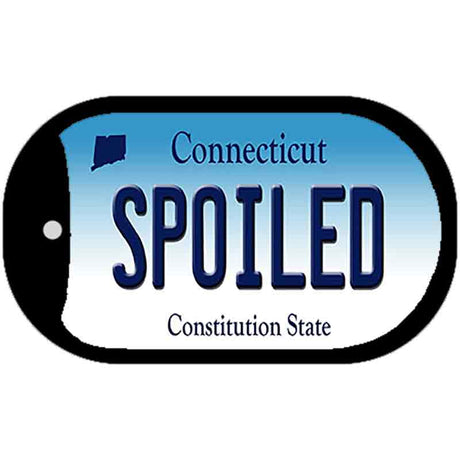 Spoiled Connecticut Novelty Metal Dog Tag Necklace DT-10913