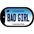 Bad Girl Connecticut Novelty Metal Dog Tag Necklace DT-10925