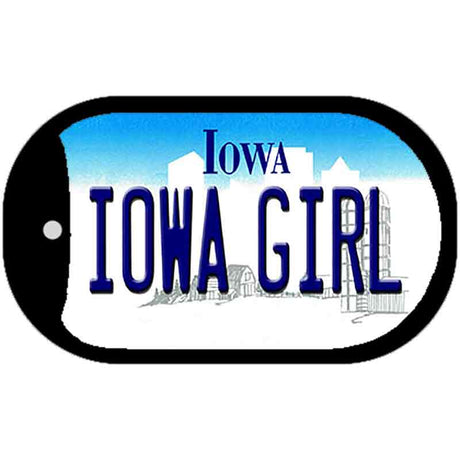 Iowa Girl Iowa Novelty Metal Dog Tag Necklace DT-10937