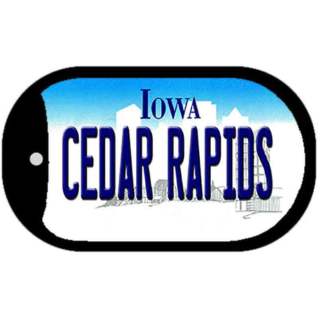 Cedar Rapids Iowa Novelty Metal Dog Tag Necklace DT-10939