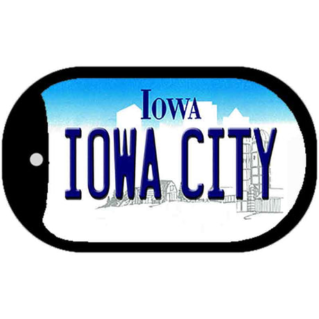 Iowa City Iowa Novelty Metal Dog Tag Necklace DT-10940