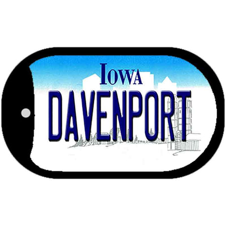 Davenport Iowa Novelty Metal Dog Tag Necklace DT-10941