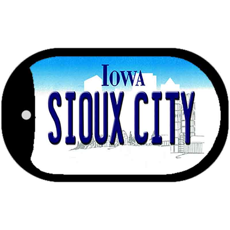 Sioux City Iowa Novelty Metal Dog Tag Necklace DT-10944