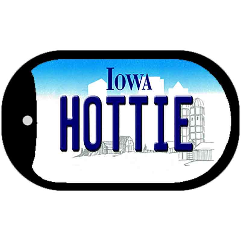 Hottie Iowa Novelty Metal Dog Tag Necklace DT-10951