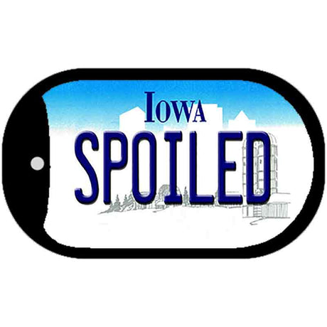 Spoiled Iowa Novelty Metal Dog Tag Necklace DT-10955