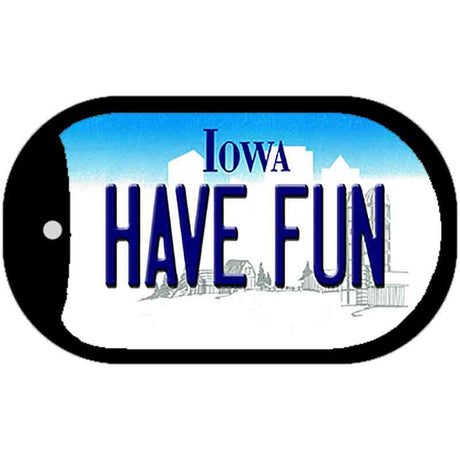 Have Fun Iowa Novelty Metal Dog Tag Necklace DT-10974