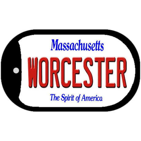 Worcester Massachusetts Novelty Metal Dog Tag Necklace DT-10982