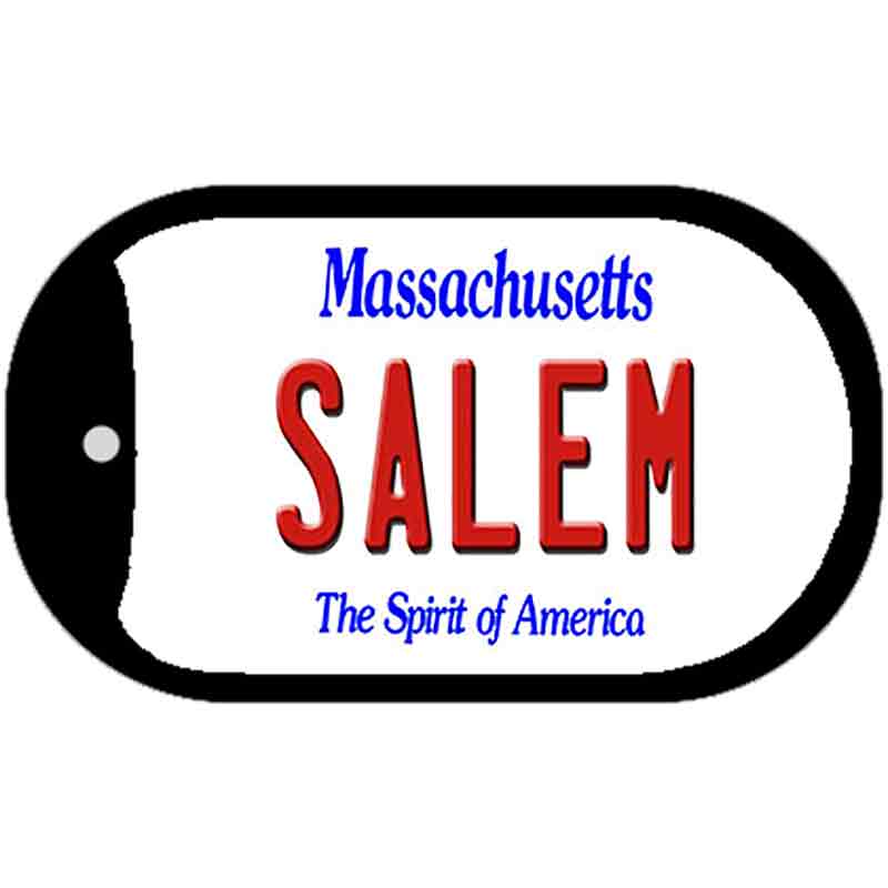 Salem Massachusetts Novelty Metal Dog Tag Necklace DT-10983