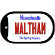 Waltham Massachusetts Novelty Metal Dog Tag Necklace DT-10985