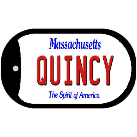 Quincy Massachusetts Novelty Metal Dog Tag Necklace DT-10987