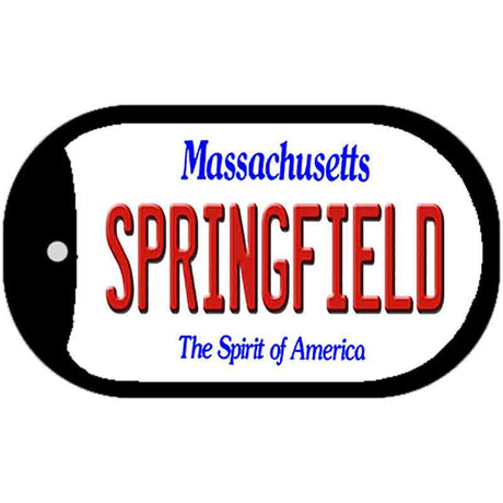 Springfield Massachusetts Novelty Metal Dog Tag Necklace DT-10992