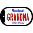 Grandma Massachusetts Novelty Metal Dog Tag Necklace DT-10997