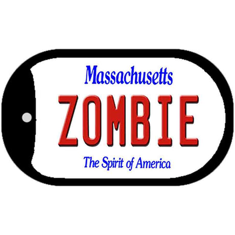 Zombie Massachusetts Novelty Metal Dog Tag Necklace DT-11001