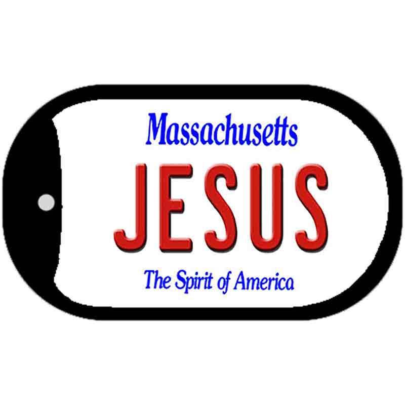 Jesus Massachusetts Novelty Metal Dog Tag Necklace DT-11003