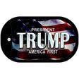 America First Trump Novelty Metal Dog Tag Necklace DT-11301