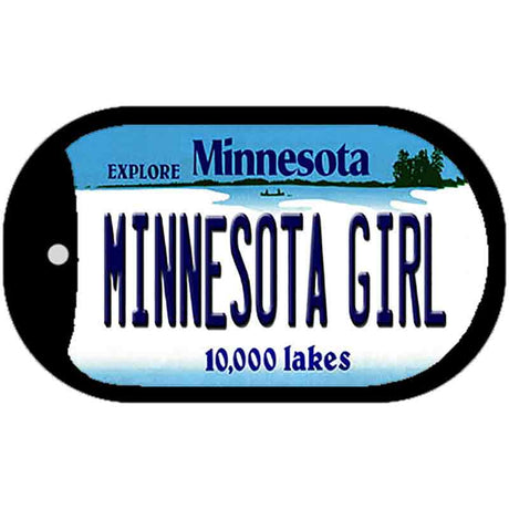 Minnesota Girl Novelty Metal Dog Tag Necklace DT-11036