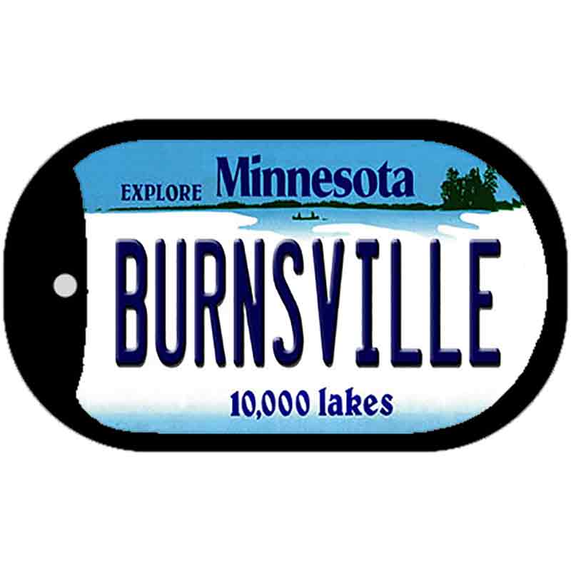 Burnsville Minnesota Novelty Metal Dog Tag Necklace DT-11043