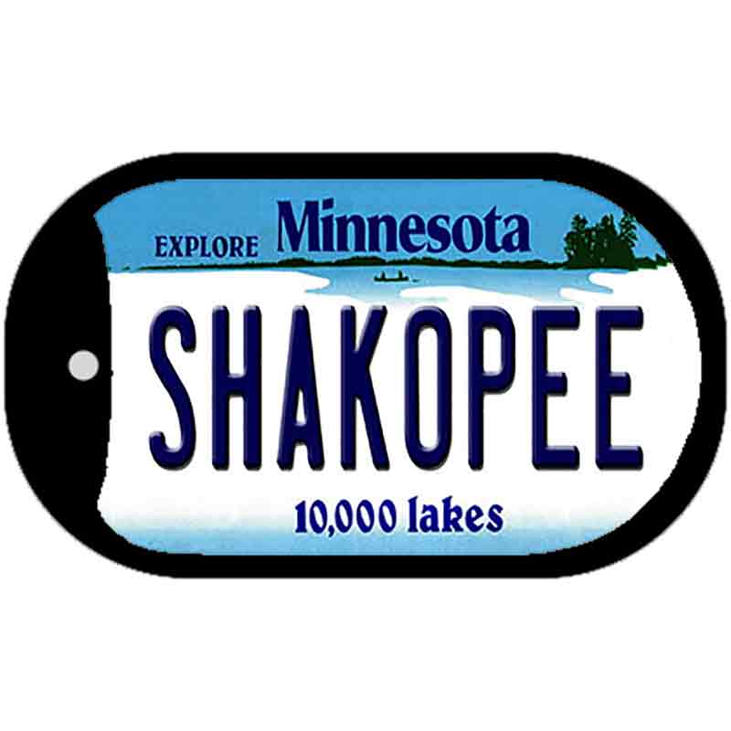 Shakopee Minnesota Novelty Metal Dog Tag Necklace DT-11046