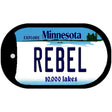 Rebel Minnesota Novelty Metal Dog Tag Necklace DT-11081