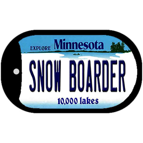 Snow Boarder Minnesota Novelty Metal Dog Tag Necklace DT-11083