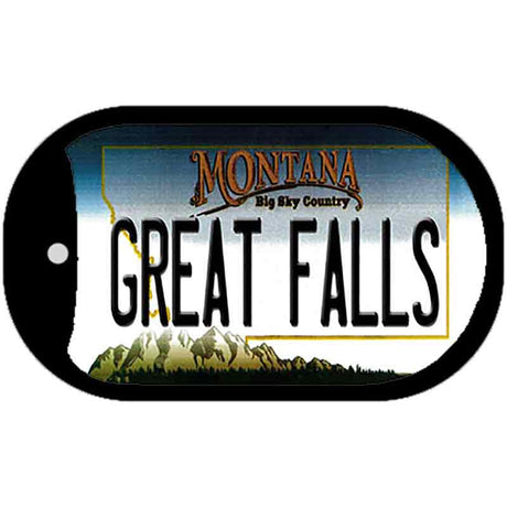 Great Falls Montana Novelty Metal Dog Tag Necklace DT-11094