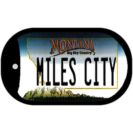 Miles City Montana Novelty Metal Dog Tag Necklace DT-11099