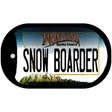 Snow Boarder Montana Novelty Metal Dog Tag Necklace DT-11123