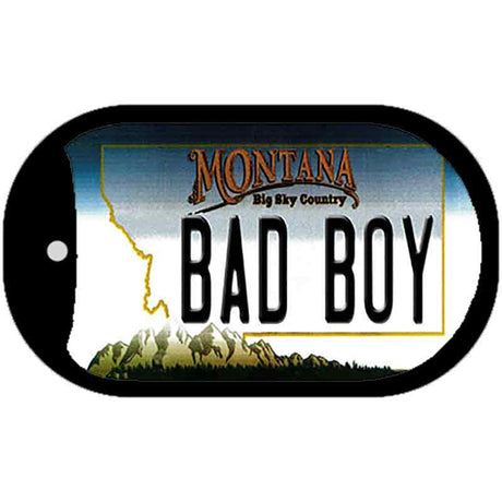 Bad Boy Montana Novelty Metal Dog Tag Necklace DT-11125