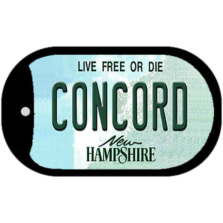 Concord New Hampshire Novelty Metal Dog Tag Necklace DT-11134