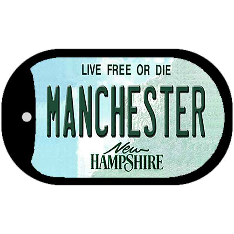 Manchester New Hampshire Novelty Metal Dog Tag Necklace DT-11135