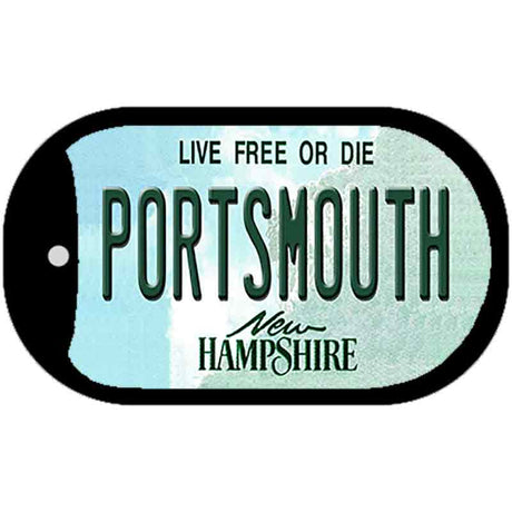 Portsmouth New Hampshire Novelty Metal Dog Tag Necklace DT-11137