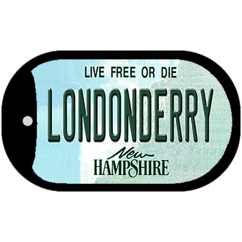 Londonderry New Hampshire Novelty Metal Dog Tag Necklace DT-11141