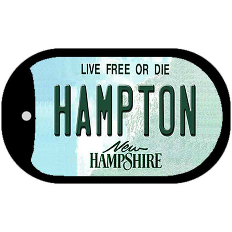 Hampton New Hampshire Novelty Metal Dog Tag Necklace DT-11144