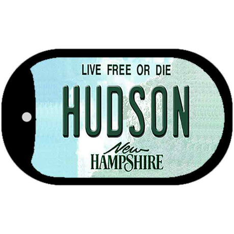 Hudson New Hampshire Novelty Metal Dog Tag Necklace DT-11146