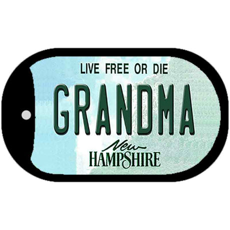 Grandma New Hampshire Novelty Metal Dog Tag Necklace DT-11152