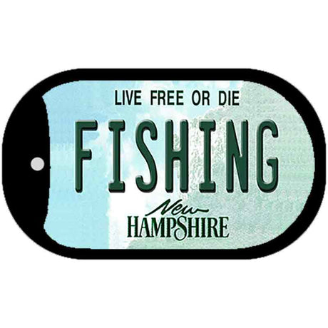 Fishing New Hampshire Novelty Metal Dog Tag Necklace DT-11159